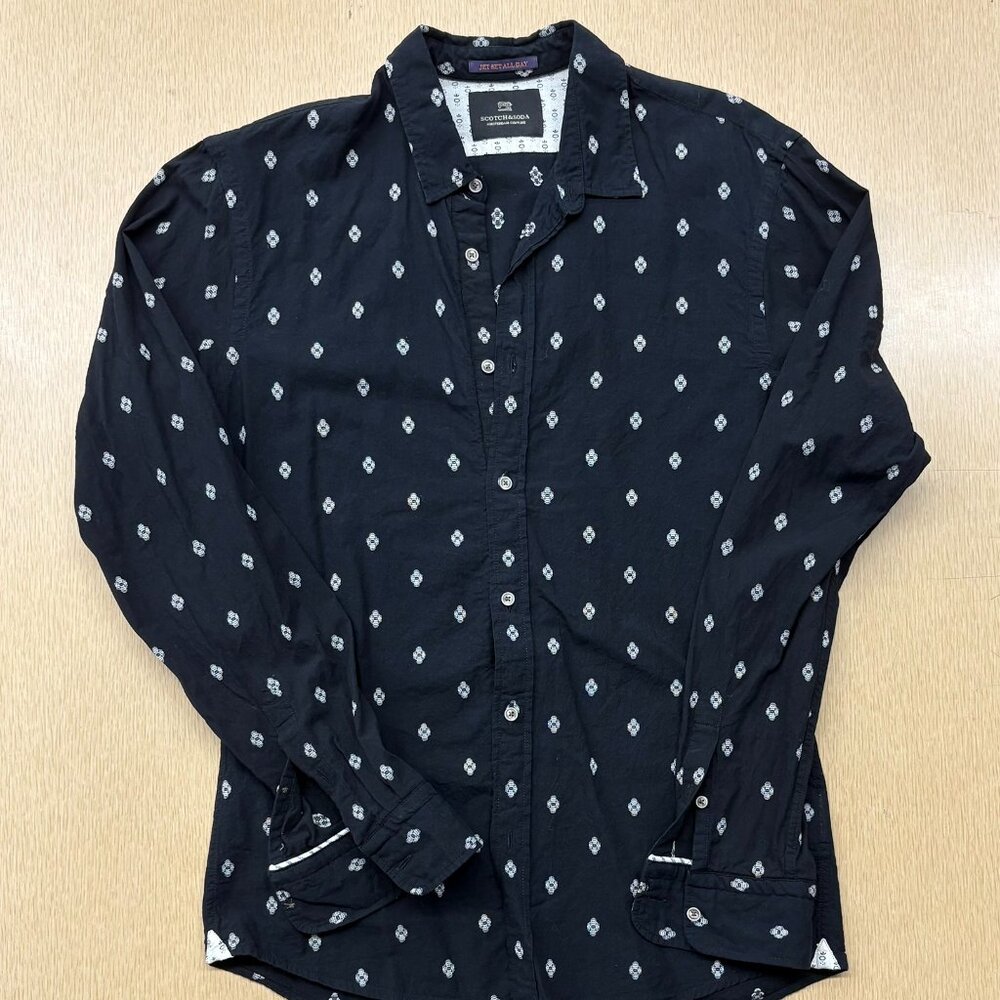 Scotch & Soda black slim fit button down
